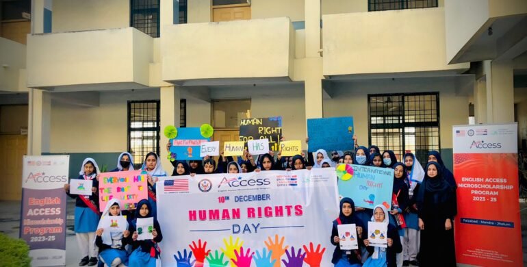 International Human Rights Day by English Access Students from Jhelum